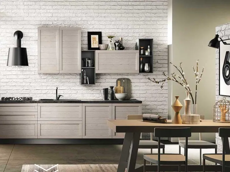 Cucina a PREZZI OUTLET in laccata opaco Artigianale -50%