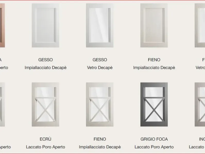 Cucina con isola Arredo3 Cucina frida composizione 6 SCONTATA 40%