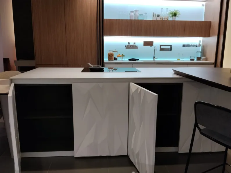 Cucina bianca moderna con isola Febal Cucina mod. square over a soli 27899 Euro