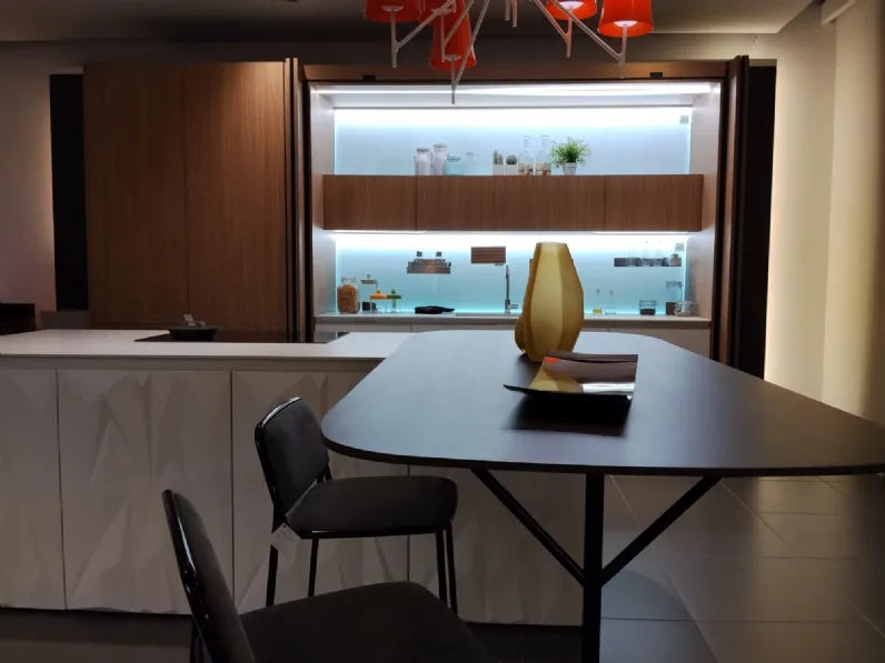 Cucina bianca moderna con isola Febal Cucina mod. square over a soli 27899 Euro