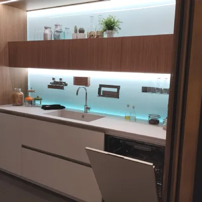 Cucina bianca moderna con isola Febal Cucina mod. square over a soli 27899 Euro