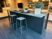 Cucina Creo design con isola altri colori in melaminico Kyra