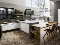 Cucina Dallas moderna altri colori Arrex con isola scontata 30%