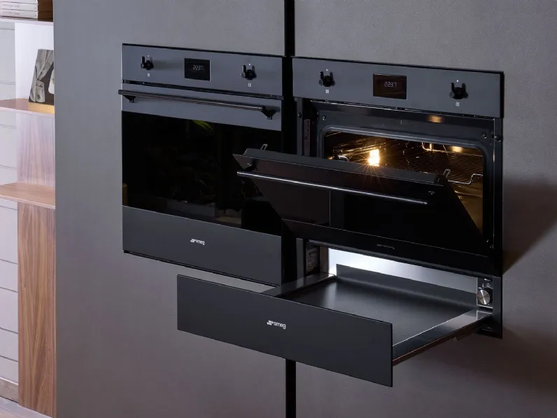 Cucina Diotti.com moderna con isola altri colori in legno Alux 01 outlet