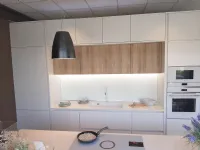 Cucina a prezzo ribassato con isola moderna Time monolaccato opaco Gentili group