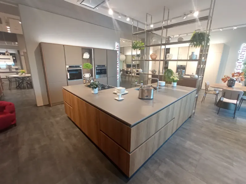 Cucina modello Av 201 cucina oyster leccio Veneta Cucine PREZZO SCONTATO 53%