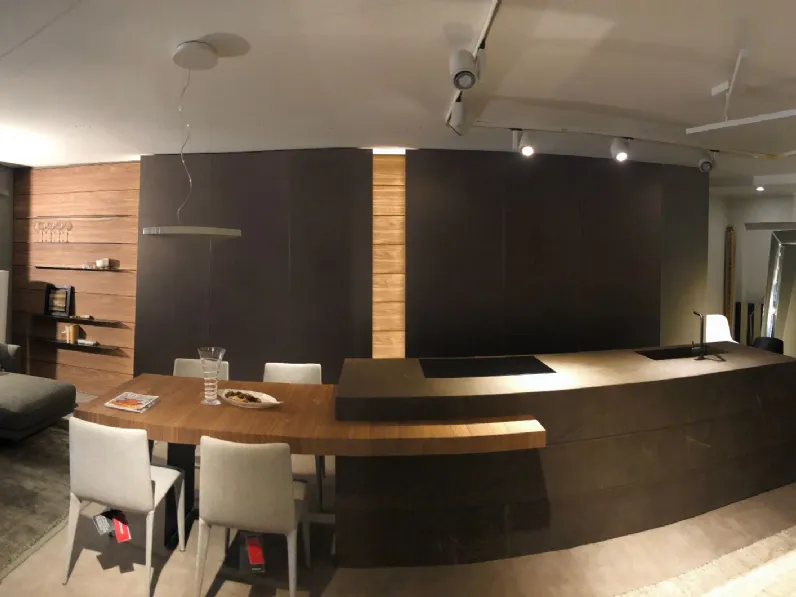 Cucina altri colori design con isola Modulnova Skill gres - blade a soli 33000€