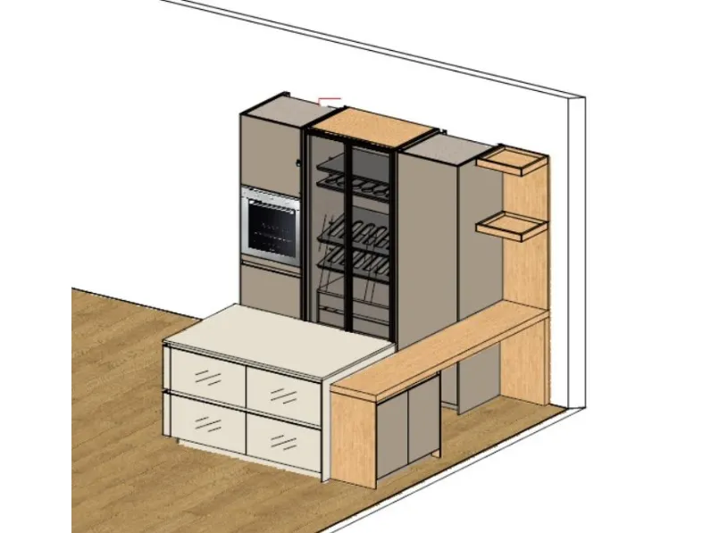 Cucina modello Way Snaidero PREZZO SCONTATO 69%