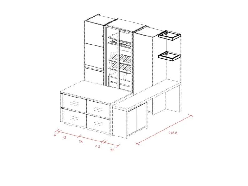 Cucina modello Way Snaidero PREZZO SCONTATO 69%