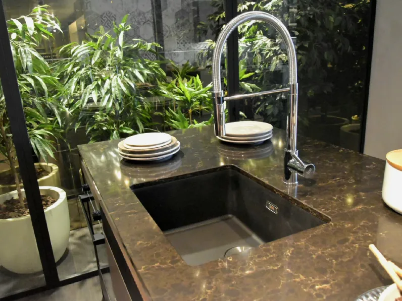 Cucina Metropolis natural con isola Stosa con un ribasso imperdibile