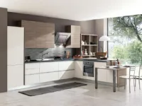 Cucina Hansel design altri colori Artigianale con penisola scontata 20%