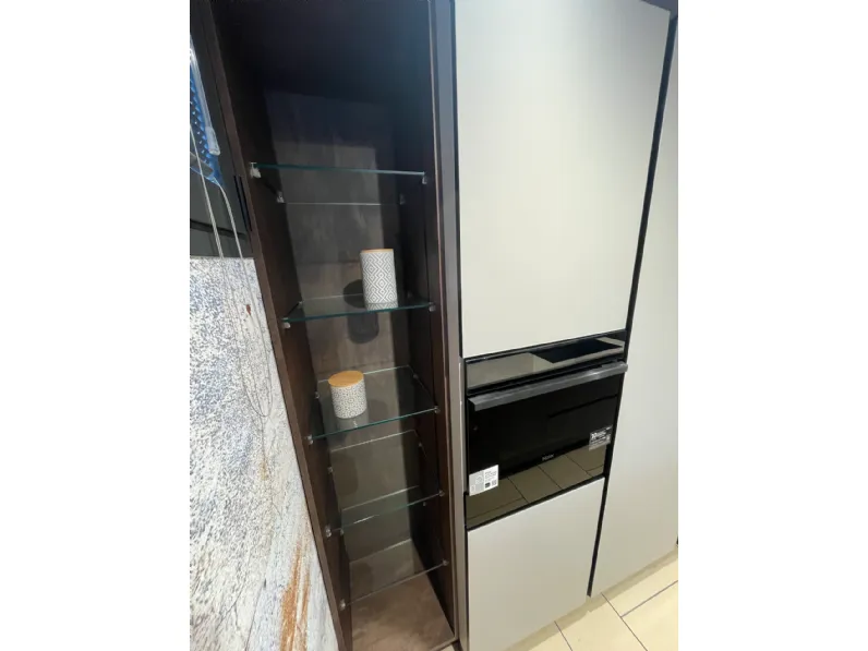 Cucina tortora moderna con penisola Gentili group Cucina modello time a soli 8600 Euro