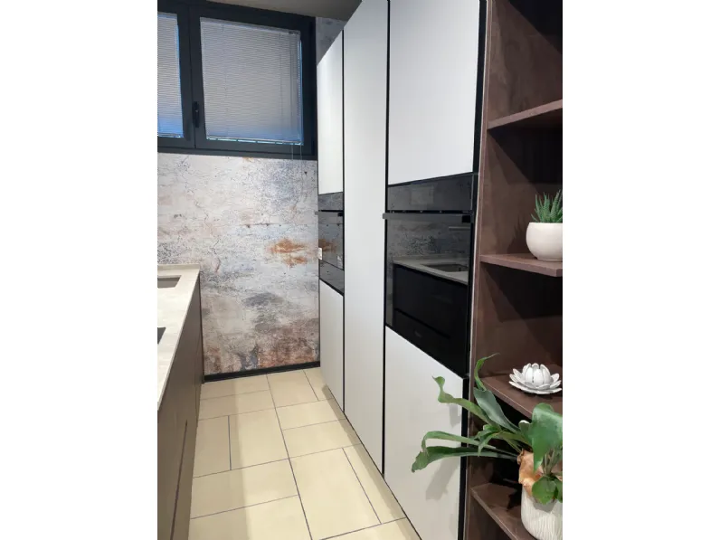 Cucina tortora moderna con penisola Gentili group Cucina modello time a soli 8600 Euro