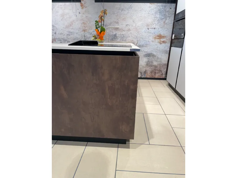Cucina tortora moderna con penisola Gentili group Cucina modello time a soli 8600 Euro