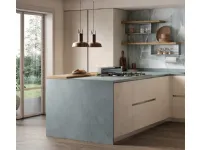 Cucina altri colori moderna con penisola Materia 3 Essebi a soli 12426 Euro