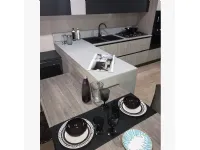 Cucina a prezzo ribassato con penisola moderna Luna Arredo3