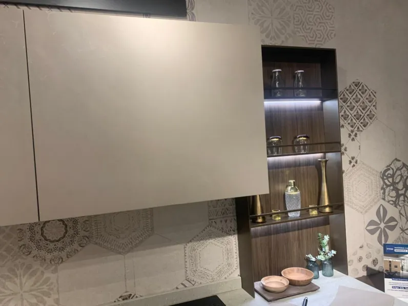 Cucina con penisola moderna tortora Stosa Infinity a soli 11972 Euro