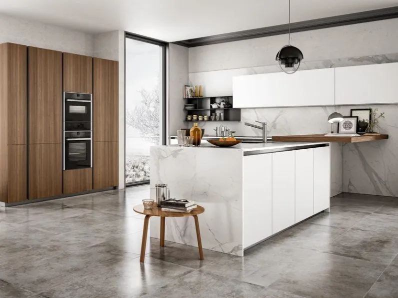 Cucina a prezzo ribassato con penisola moderna Z6 Arredo3