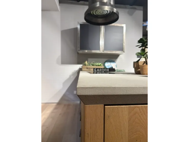 Cucina a prezzo scontato con penisola industriale Diesel Scavolini
