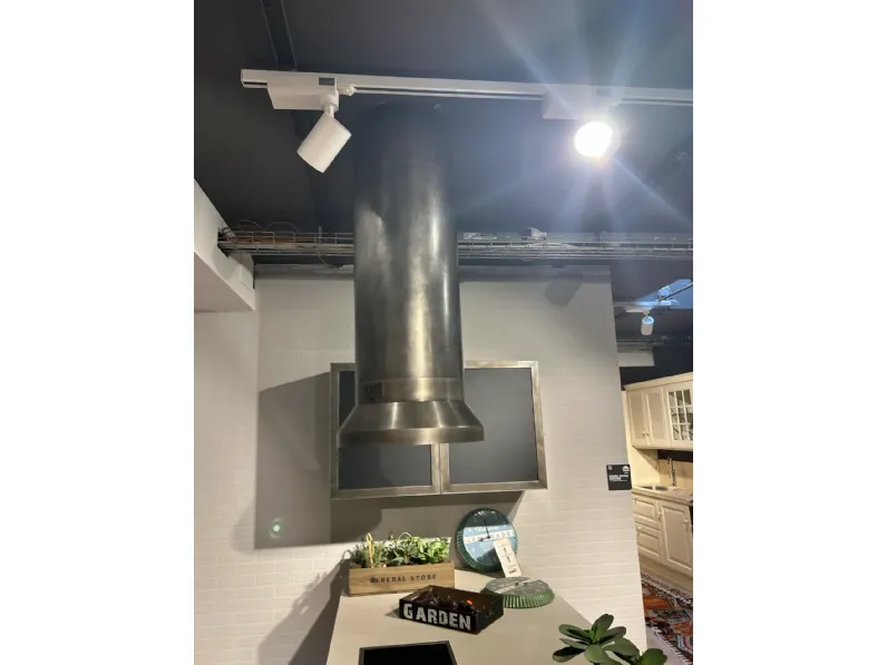 Cucina a prezzo scontato con penisola industriale Diesel Scavolini