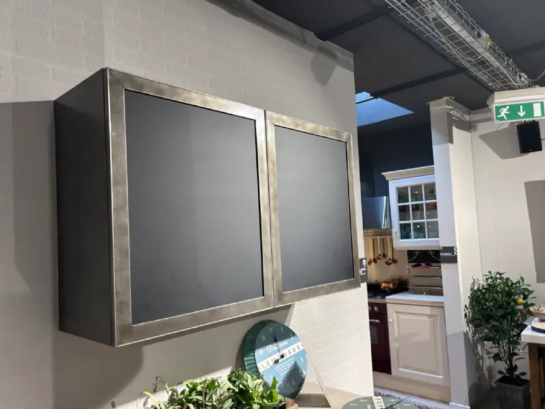 Cucina a prezzo scontato con penisola industriale Diesel Scavolini
