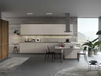 Cucina con penisola in laminato materico a prezzo scontato 36%