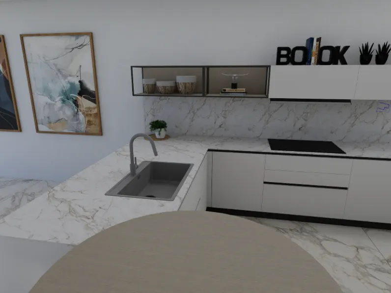 Cucina moderna con penisola Cucina time composizione 5 Arredo3 a prezzo scontato