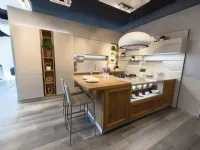Cucina Milano americana rovere chiaro Veneta Cucine con penisola scontata 53%