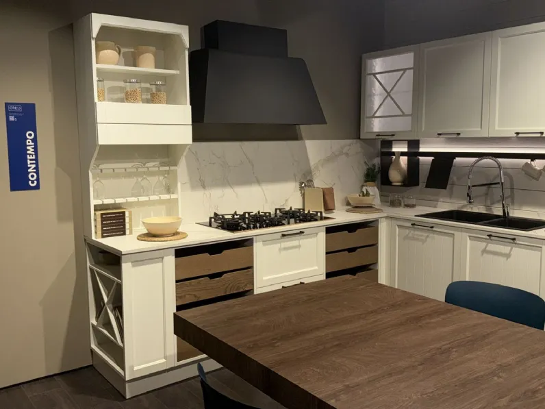 Cucina a prezzo scontato ad angolo provenzale Contempo  Creo