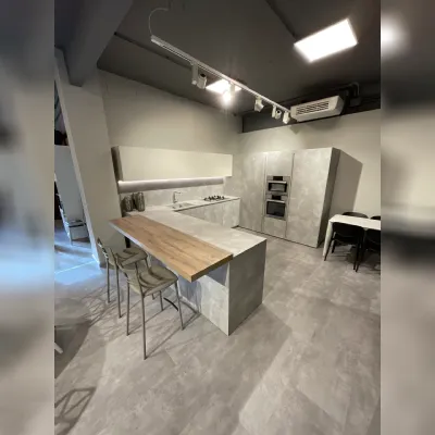 Cucina con penisola moderna grigia Copat cucine 21 a soli 14900