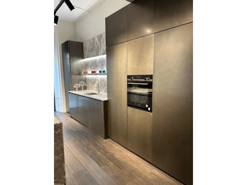 Cucina con isola moderna grigia Zampieri cucine Corner a soli 32950 Euro