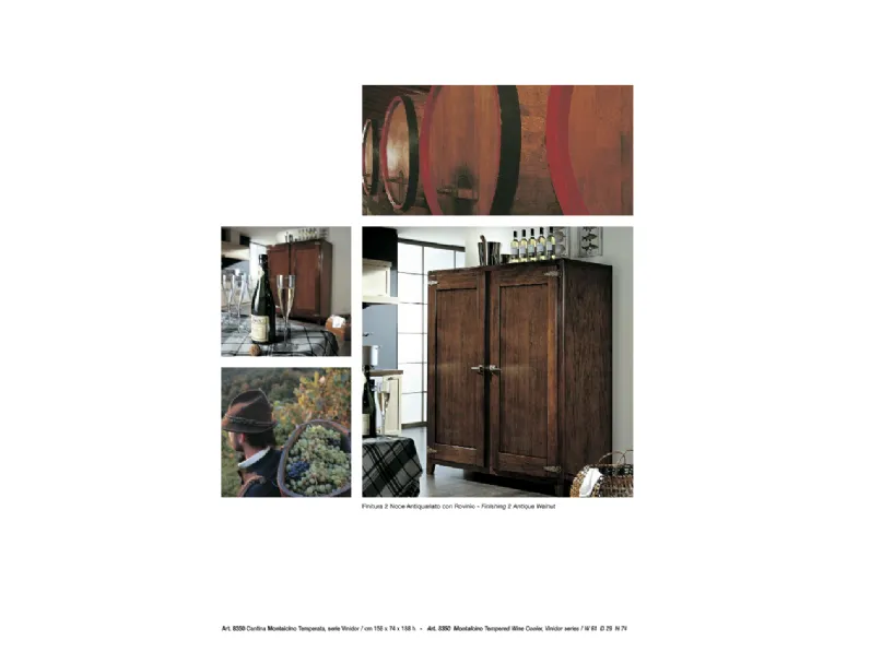 Cucina country noce Parlani lineare Cantina montepulciano a soli 5956€