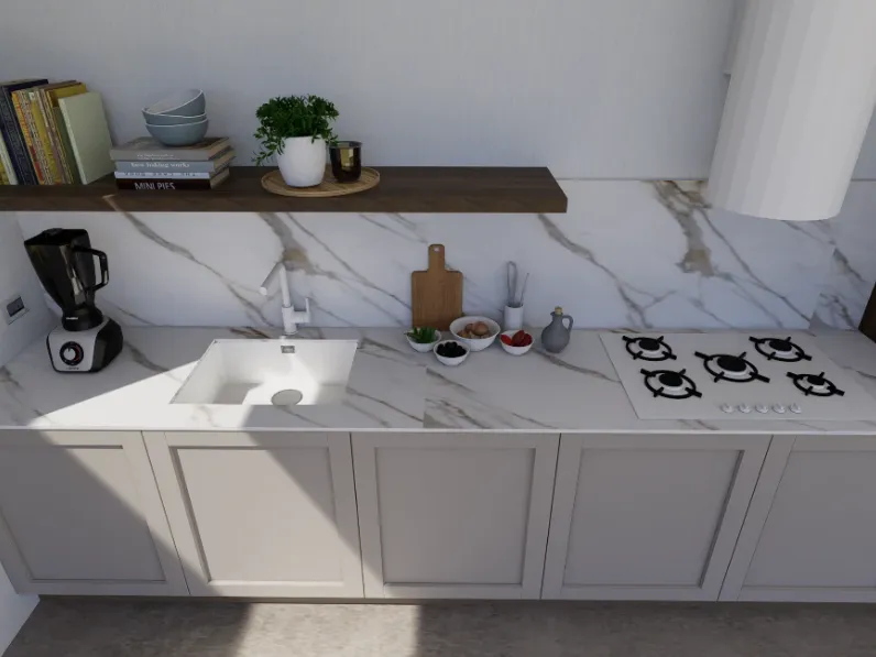 Cucina lineare Arredo3 Cucina alma composizione a SCONTATA 40%