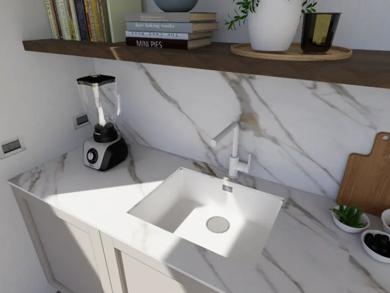 Cucina lineare Arredo3 Cucina alma composizione a SCONTATA 40%