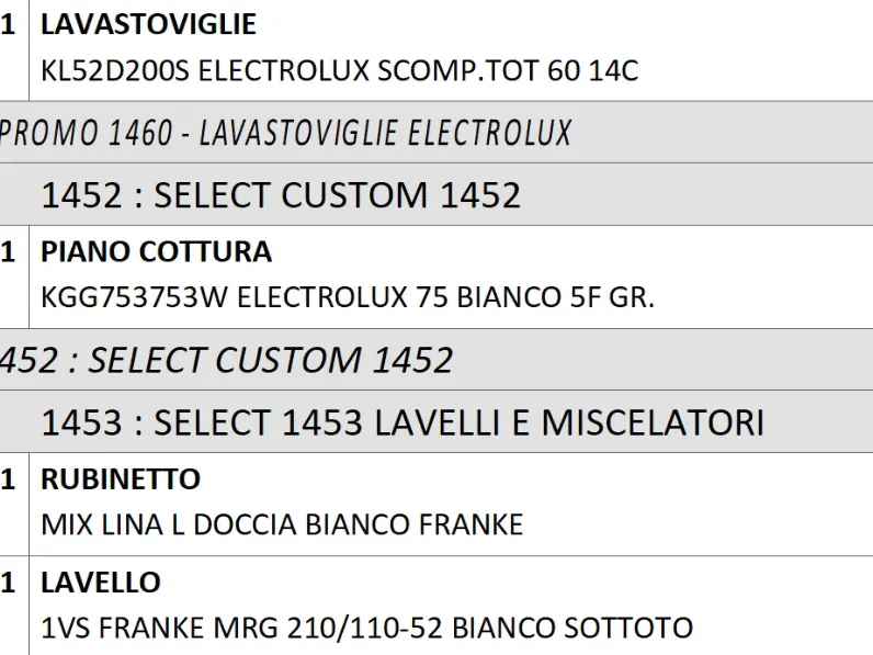 Cucina lineare Arredo3 Cucina alma composizione a SCONTATA 40%