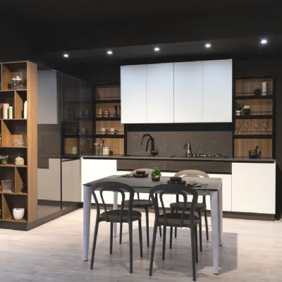 Cucina Cucina glass moderna altri colori Arredo3 ad angolo scontata 44%