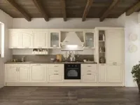 Cucina con isola classica bianca Colombini casa Cucina mida shabby chic vero legno   a soli 5890 Euro