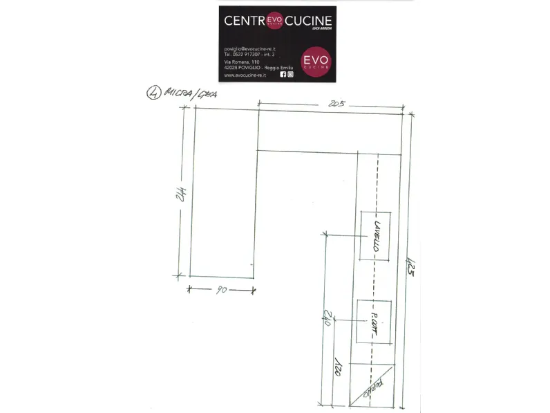 Cucina Evo cucine Cucina mod gea  micra PREZZO OUTLET scontata 50%