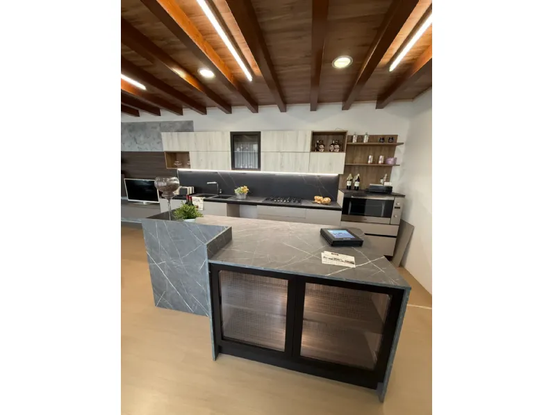 Cucina con isola moderna bianca Home cucine Cucina silver a soli 7500 Euro