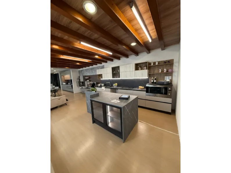 Cucina con isola moderna bianca Home cucine Cucina silver a soli 7500 Euro