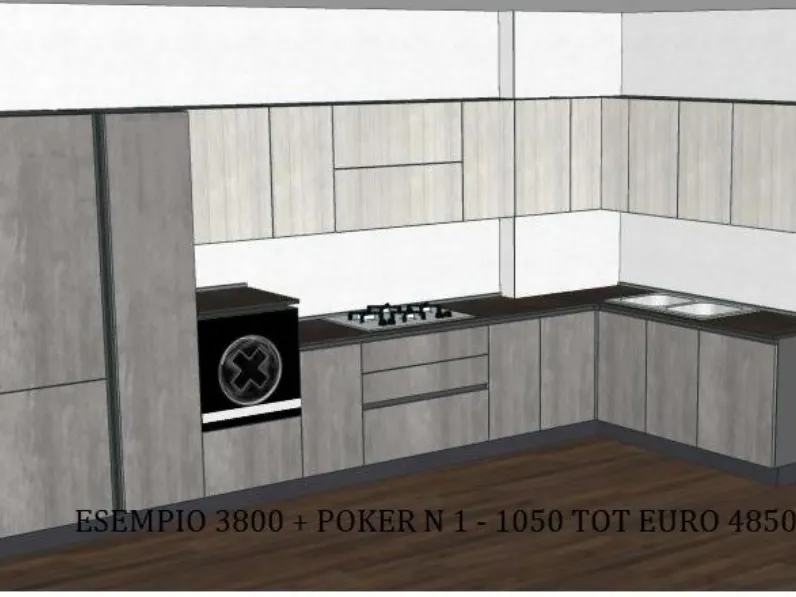 Cucina Cucine store con penisola Asia SCONTATA