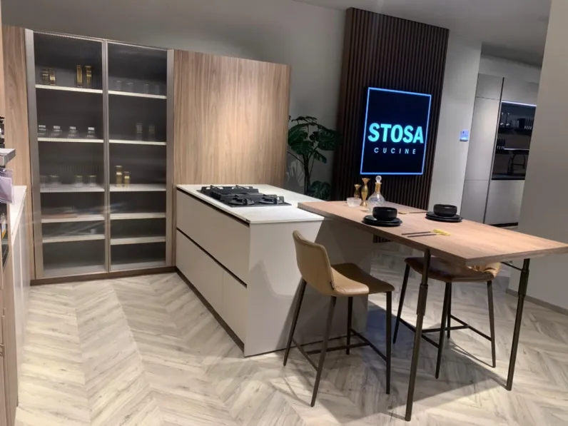 Cucina a PREZZI OUTLET in polimerico opaco Stosa -50%