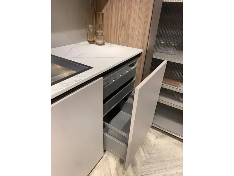 Cucina a PREZZI OUTLET in polimerico opaco Stosa -50%