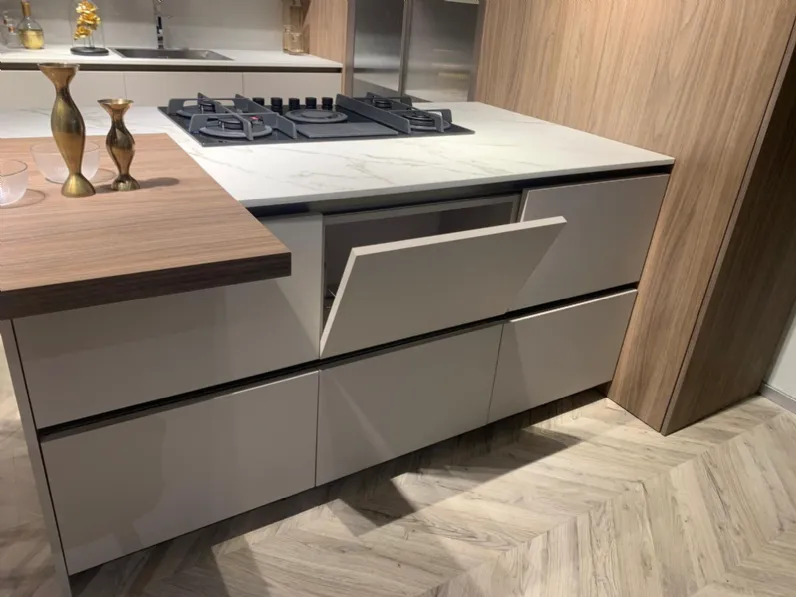 Cucina a PREZZI OUTLET in polimerico opaco Stosa -50%