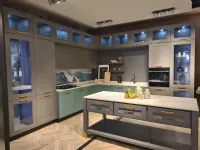 Cucina ad isola in laminato opaco a prezzo ribassato 55%