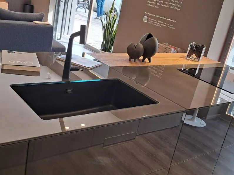 Cucina antracite design con isola Lago Cucina lago a soli 27000€