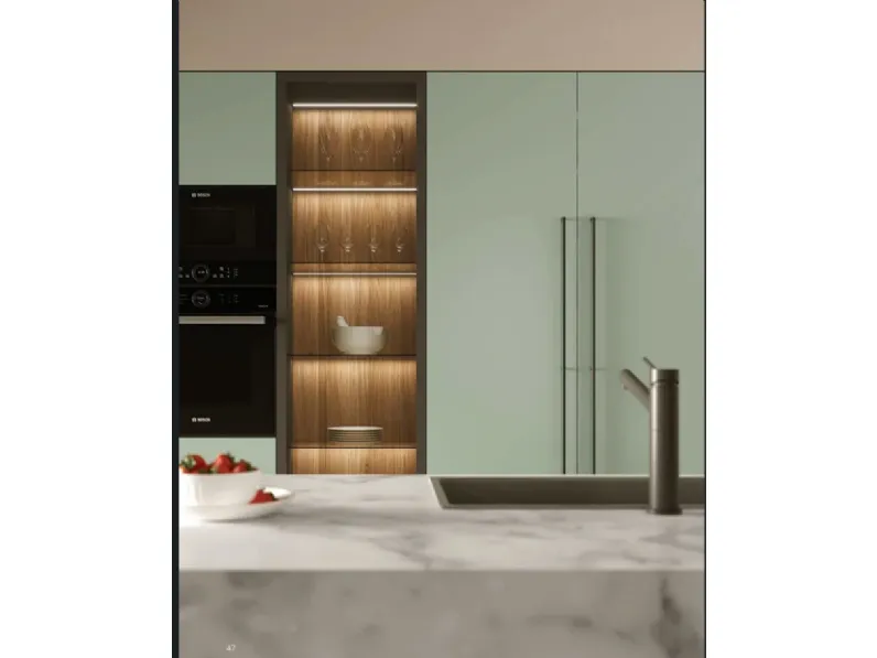 Cucina altri colori design con isola Joya 1 Artigianale in offerta