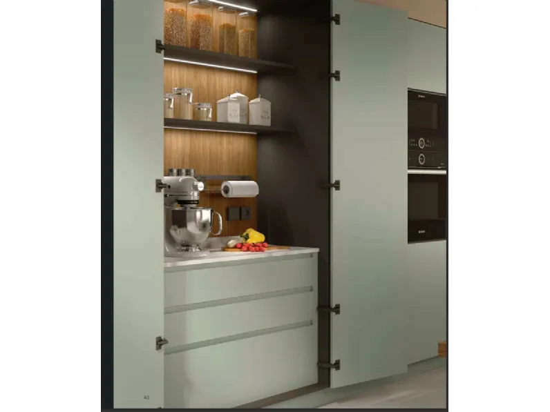 Cucina altri colori design con isola Joya 1 Artigianale in offerta
