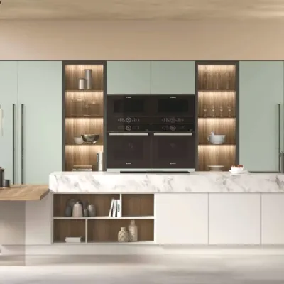 Cucina altri colori design con isola Joya 1 Artigianale in offerta