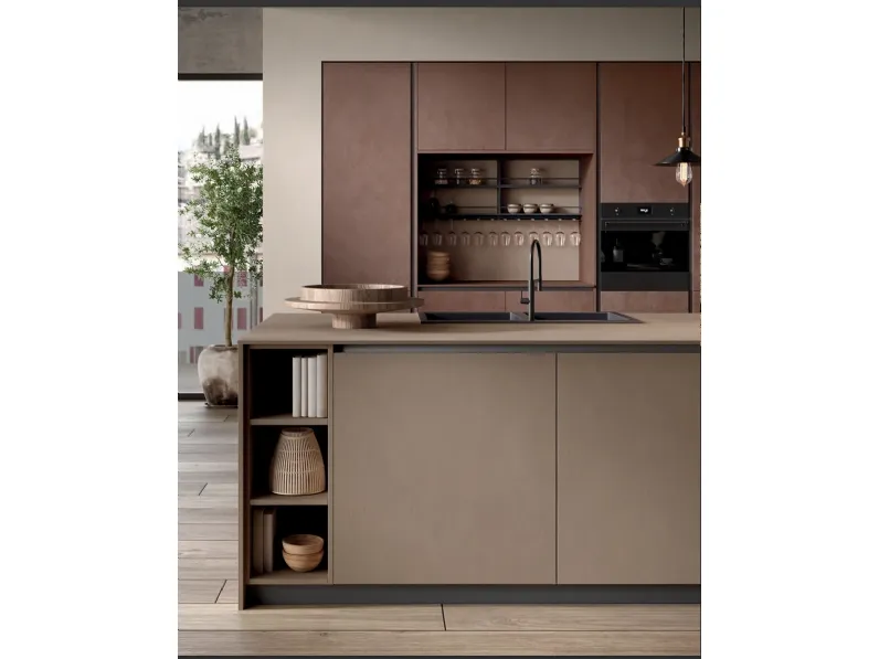 Cucina con isola design altri colori Essebi Materia 4 a soli 15056 Euro